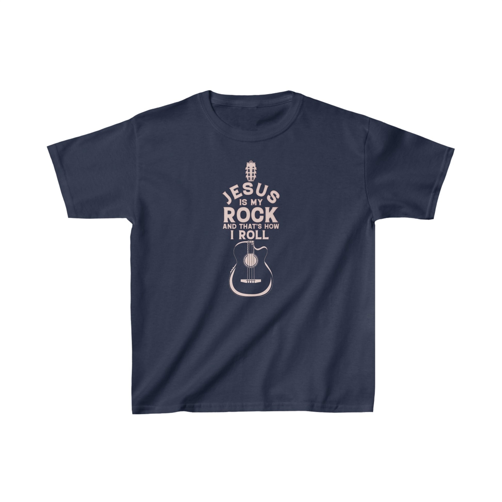 Jesus is My Rock Girls Tshirt  (Peachy  Logo) - Sweet Baby Jeez Teez