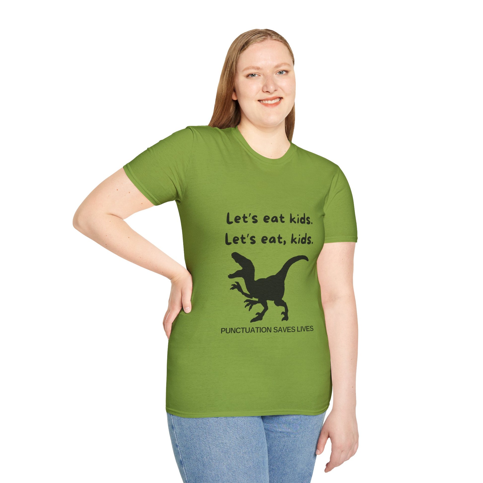 Lets Eat Kids Mens Tshirt (Black Logo) - Sweet Baby Jeez Teez