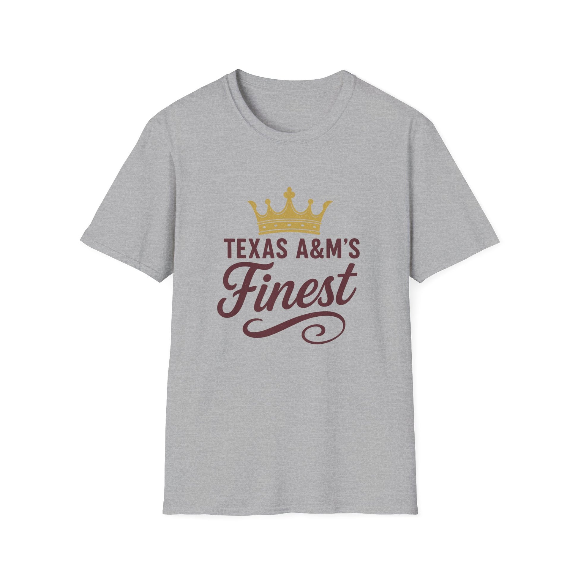 Texas A&M's Finest Unisex Softstyle T-Shirt (Crown Logo) - Sweet Baby Jeez Teez