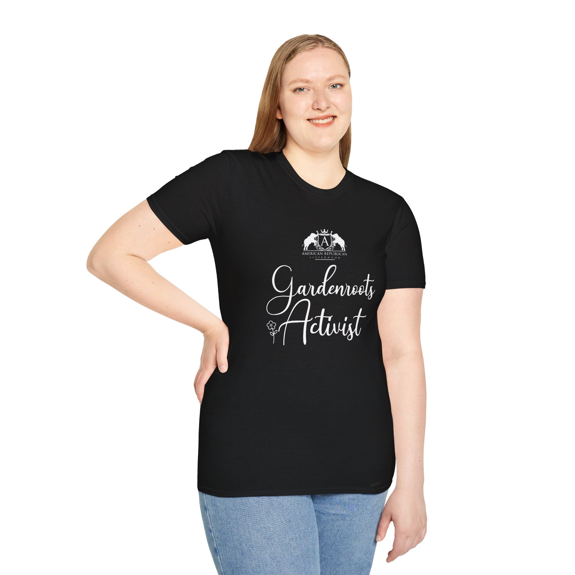 Gardenroots Activist Women's Relaxed/Plus Tshirt (ARS - Script Logo) - Sweet Baby Jeez Teez