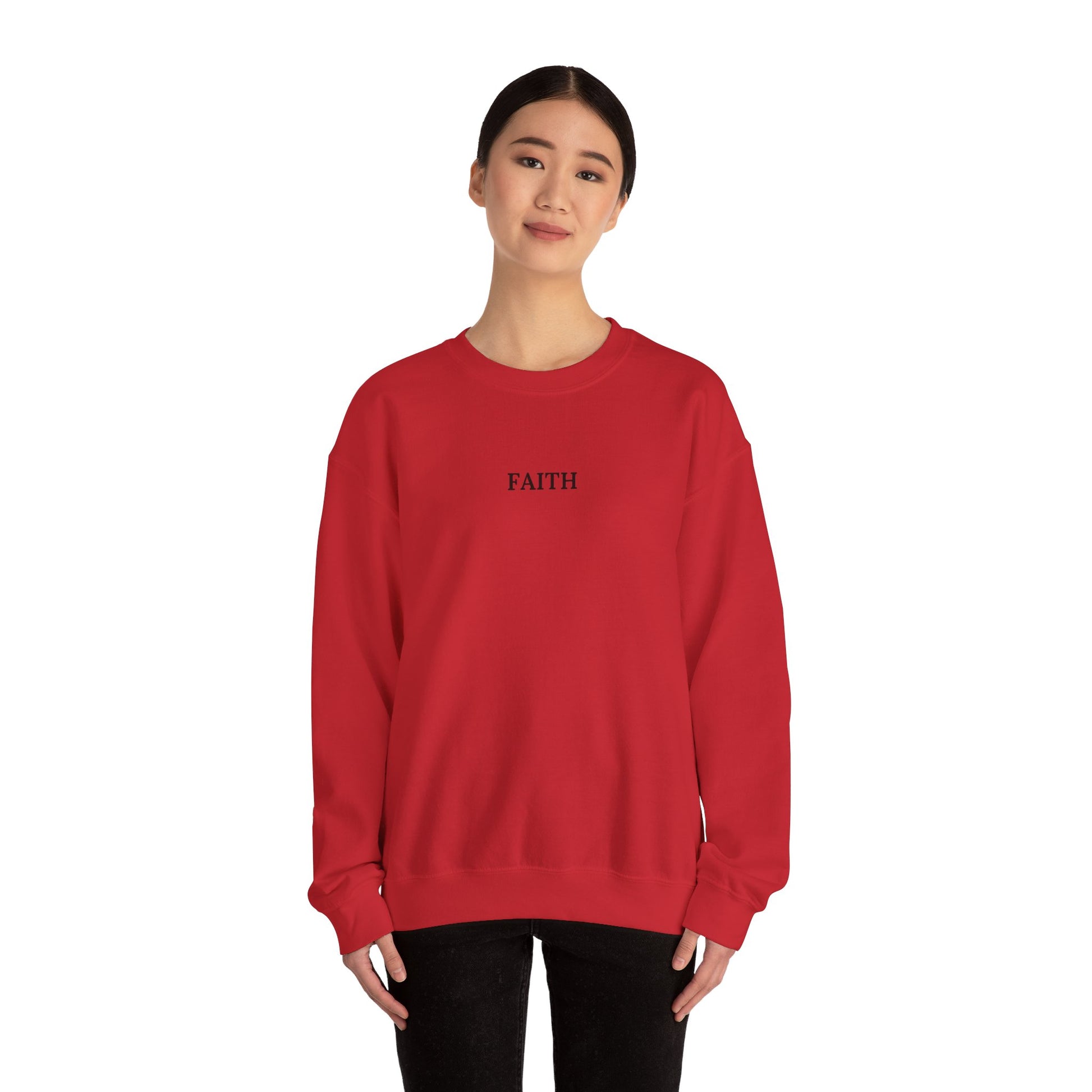 Have a Little Faith Women's Relaxed Sweatshirt (Black Logo) - Sweet Baby Jeez Teez