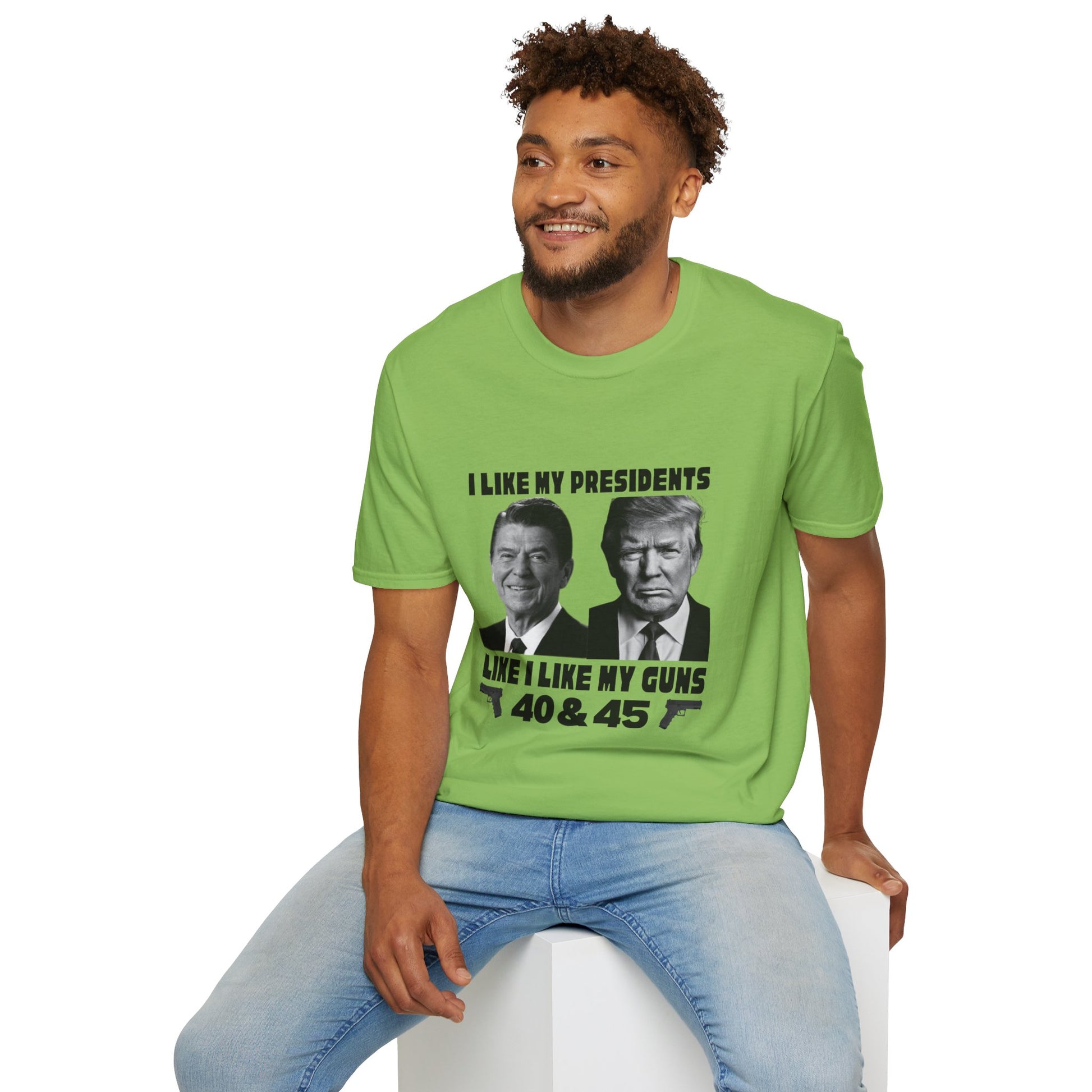 I Like My Presidents Men's Tshirt (Black Logo) - Sweet Baby Jeez Teez