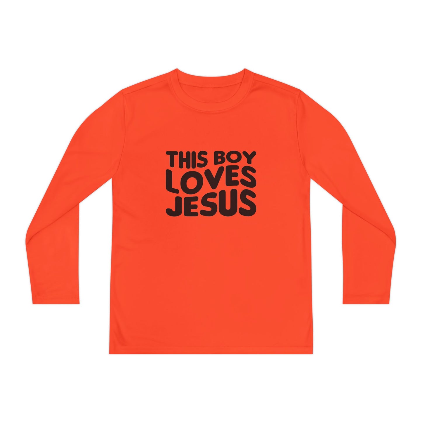 This Boy Loves Jesus Youth Long Sleeve Tshirt - Sweet Baby Jeez Teez