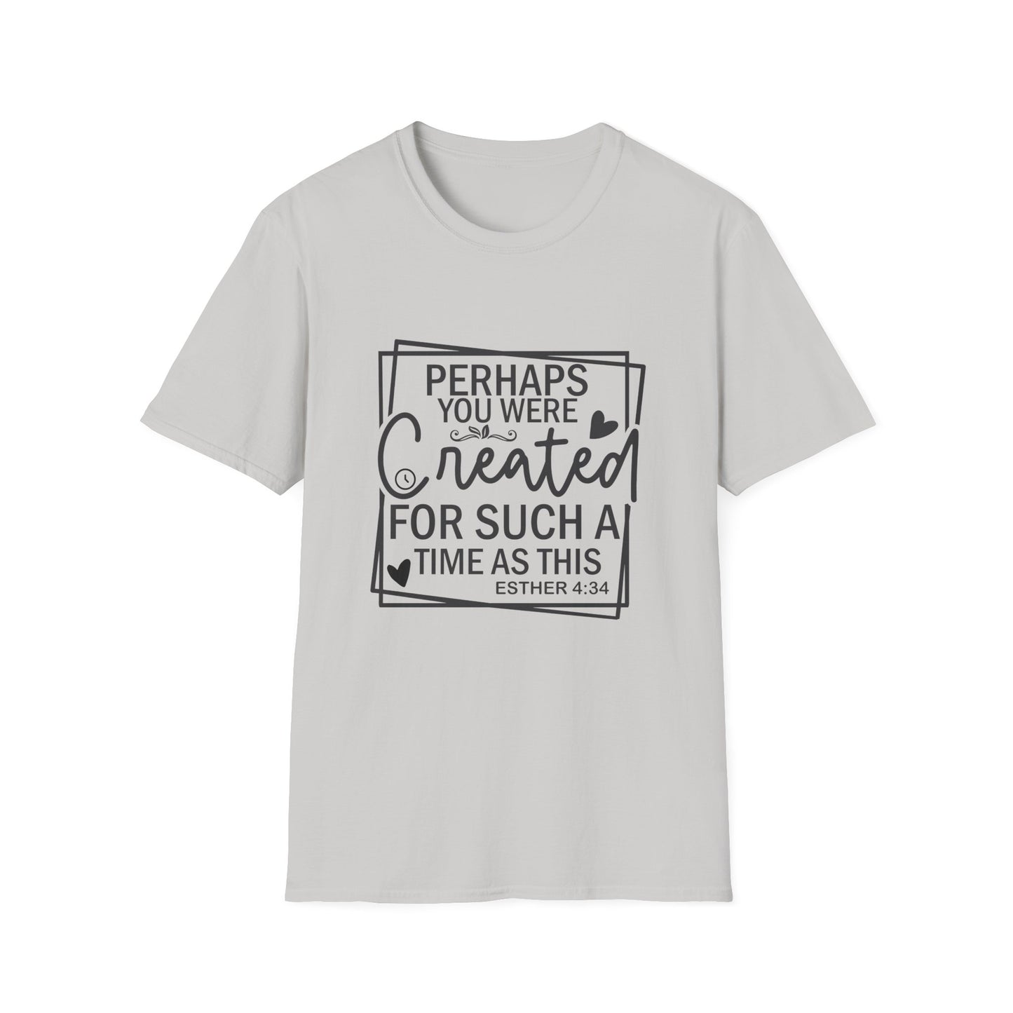 Esther 4:14 Women's Relaxed Softstyle Tshirt (Black Logo) - Sweet Baby Jeez Teez