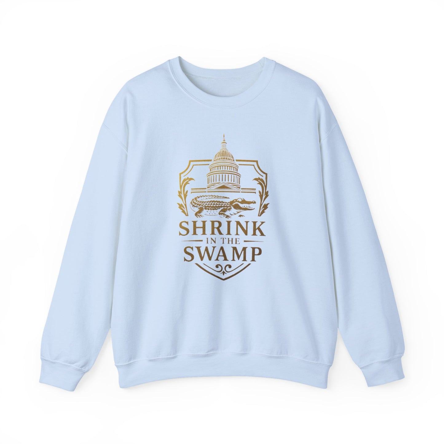 Shrink in the Swamp [TM] Unisex Crewneck Sweatshirt - Sweet Baby Jeez Teez