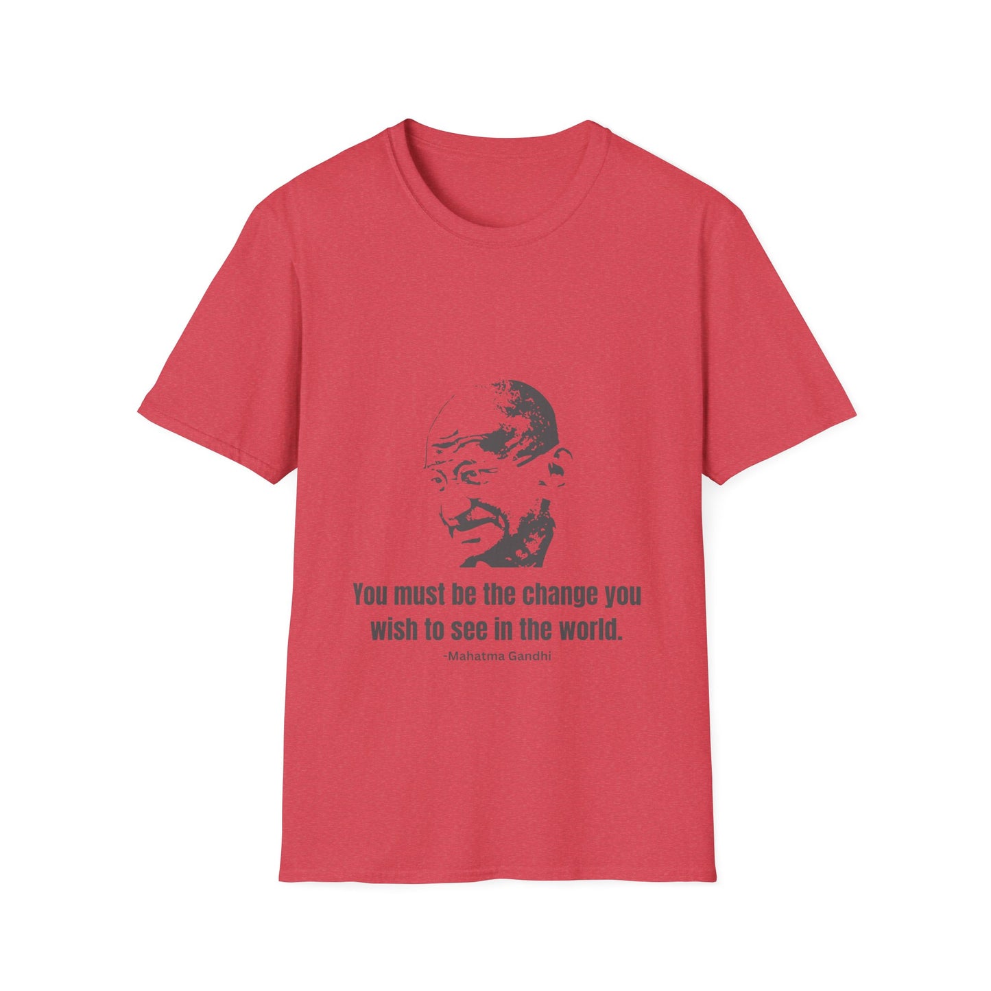 Be the Change Men's Tshirt (IW Gray Logo) - Sweet Baby Jeez Teez
