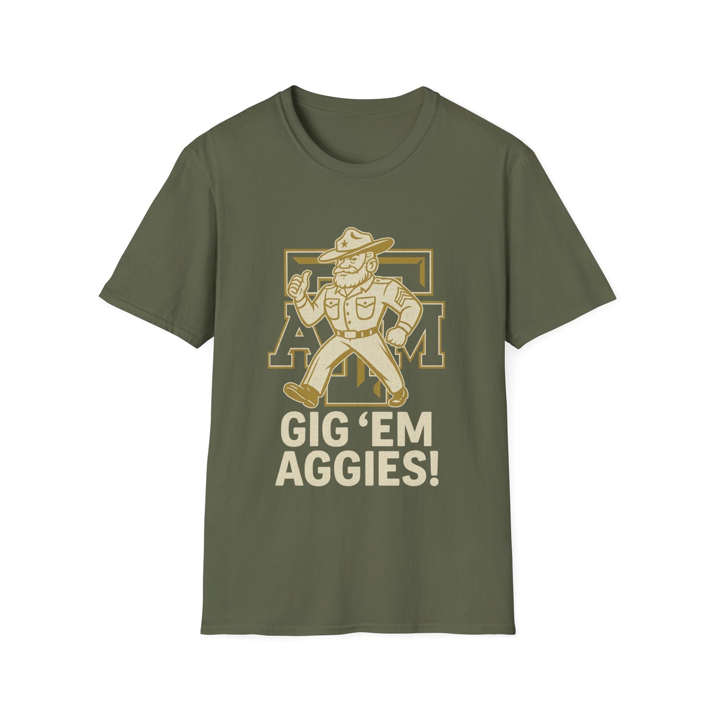 Gig 'Em Aggies Texas A&M Unisex Softstyle T-Shirt - Sweet Baby Jeez Teez