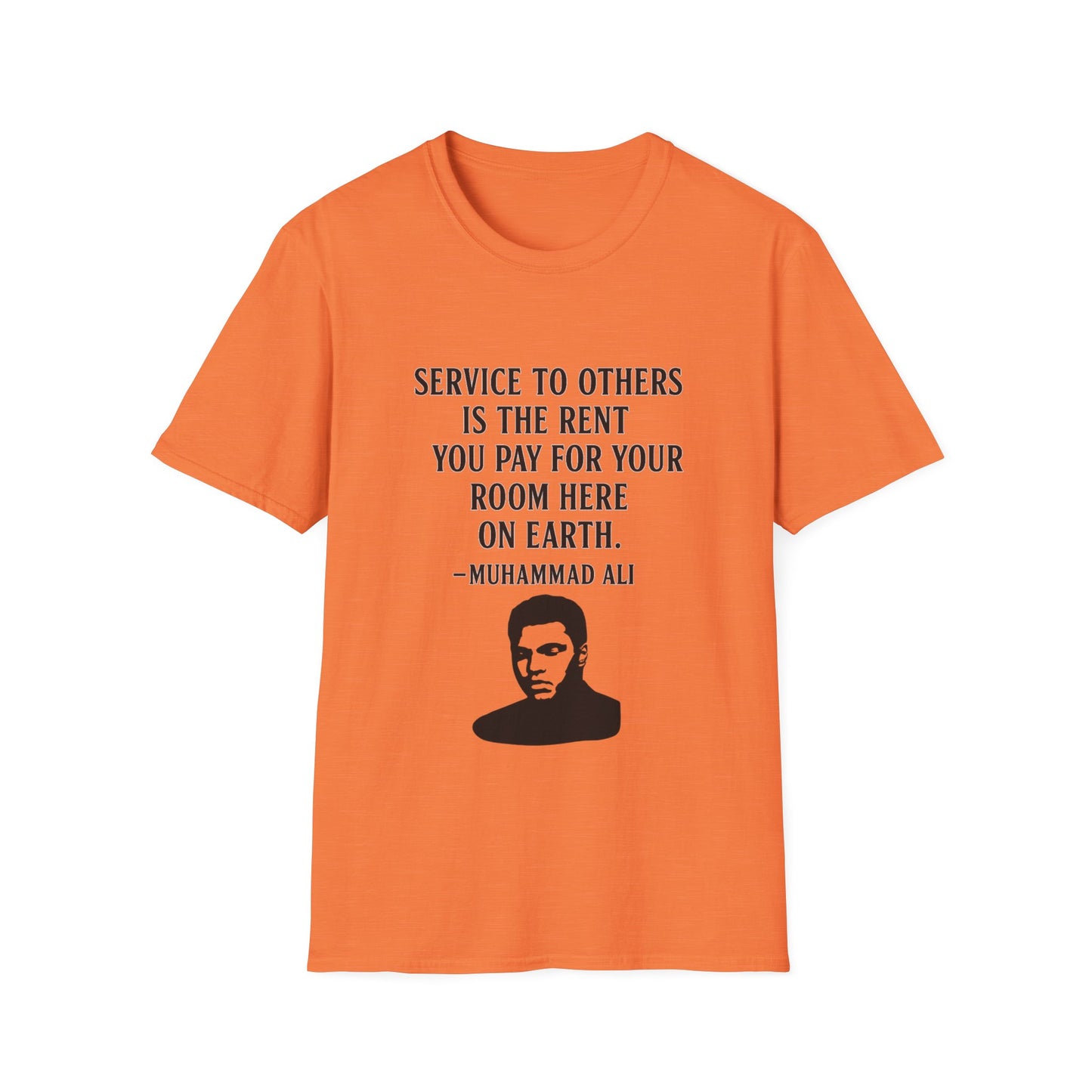 "Service to Others" Ali Unisex Softstyle Tshirt (IM Logo)