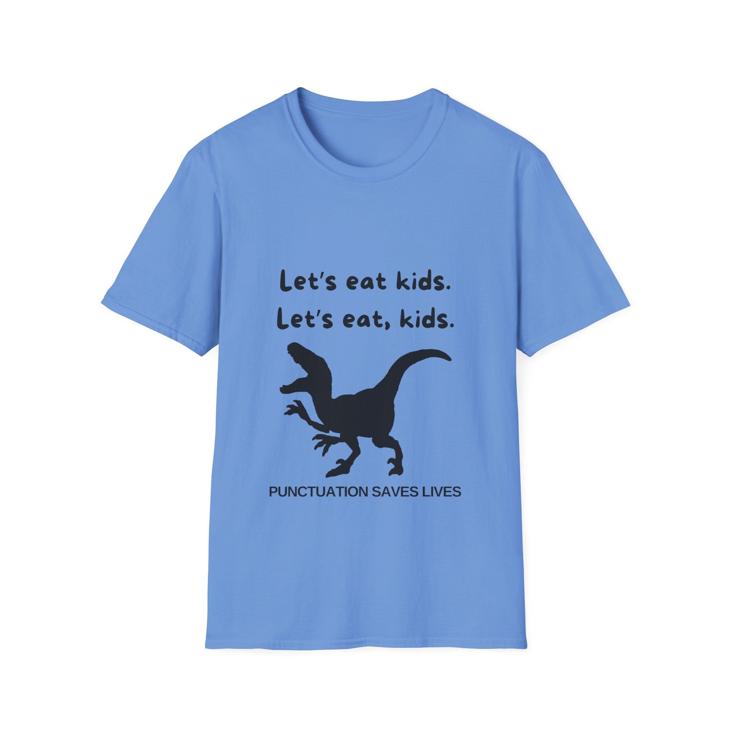 Lets Eat Kids Mens Tshirt (Black Logo) - Sweet Baby Jeez Teez