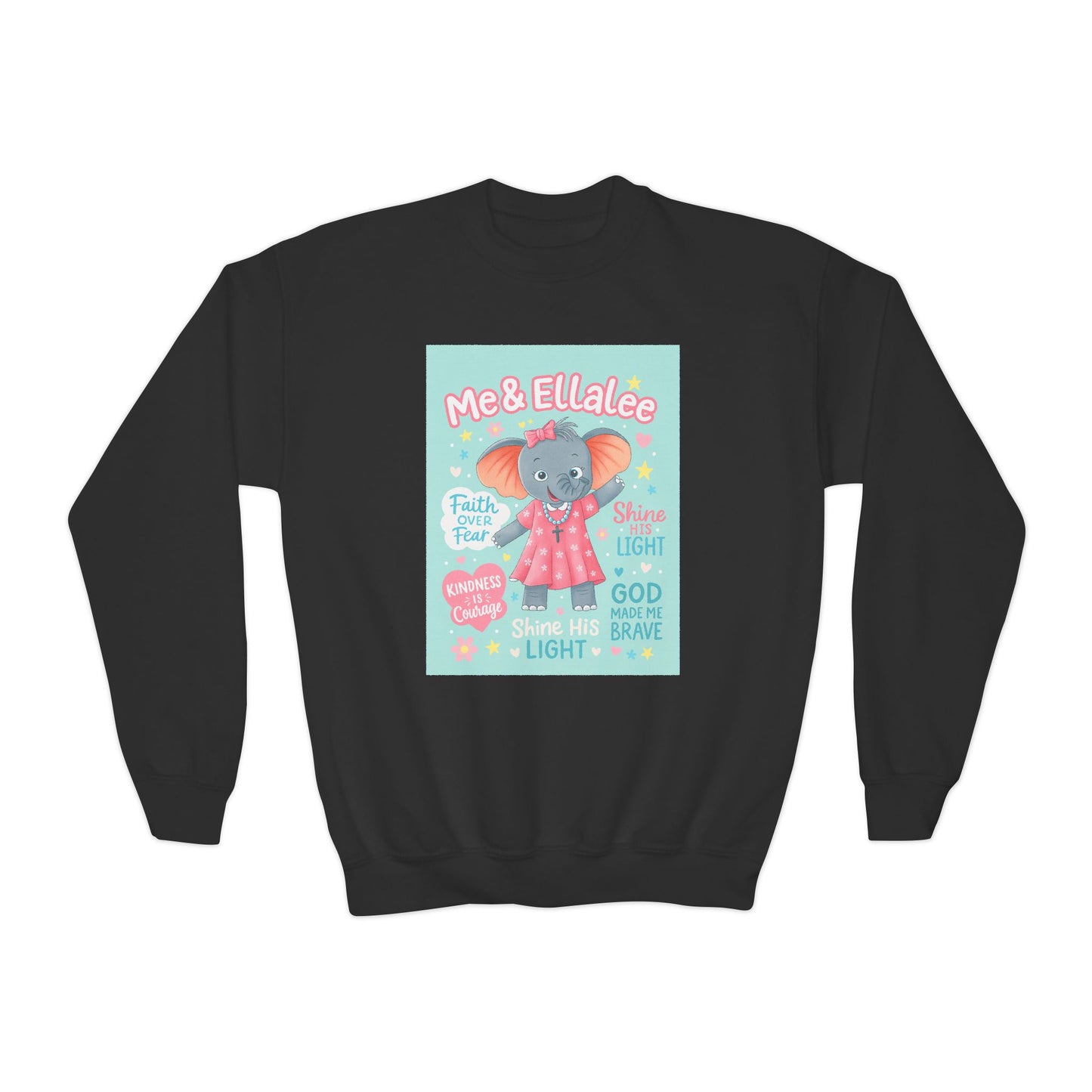 Ellalee the Elephant (TM) Girl's Sweatshirt (Mint Logo)