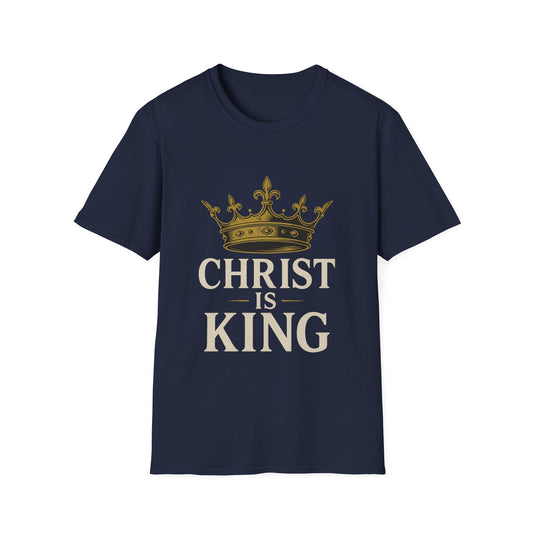"Christ is King" Faith-Based Unisex Softstyle Tshirt
