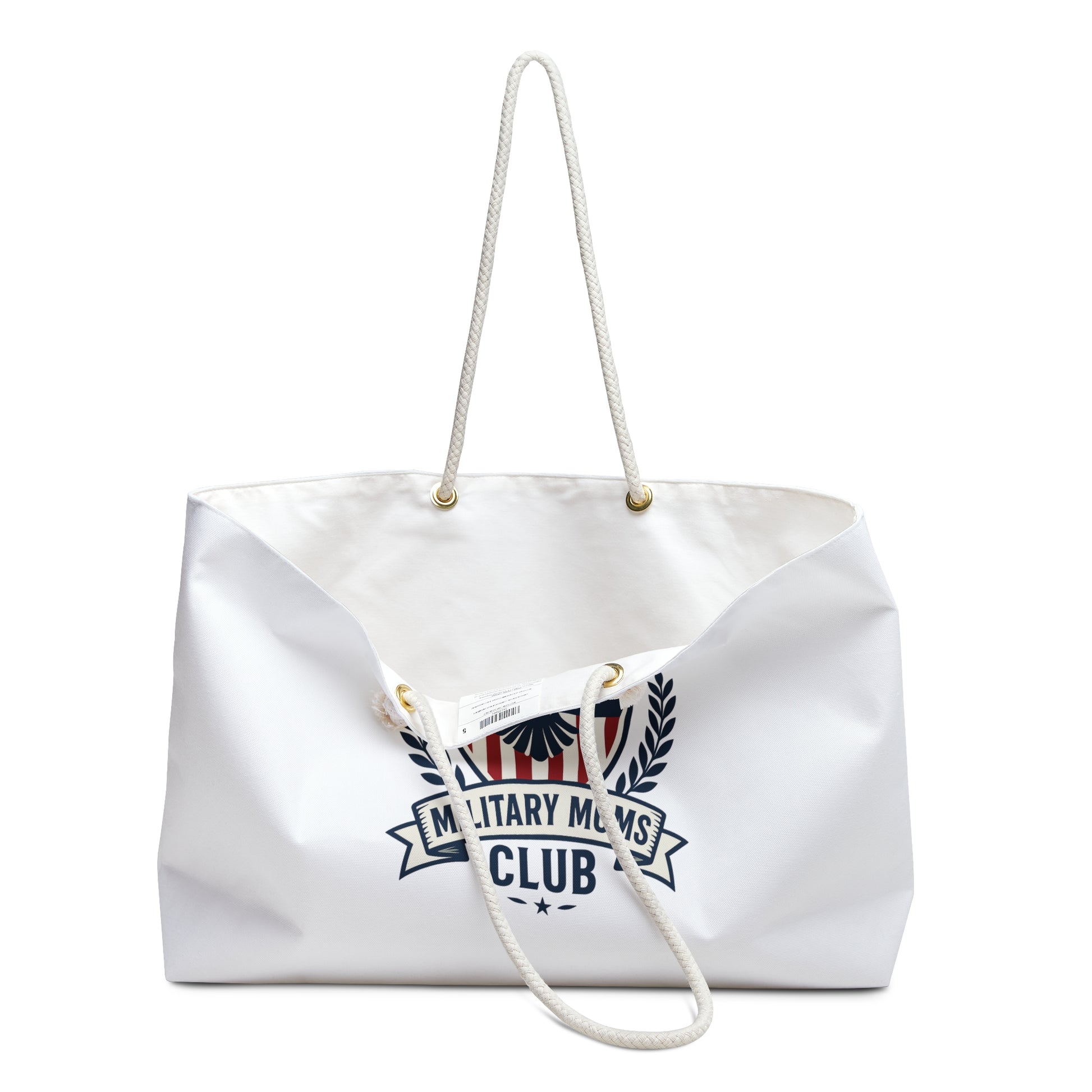 Military Moms Club Weekender Bag (White) - Sweet Baby Jeez Teez