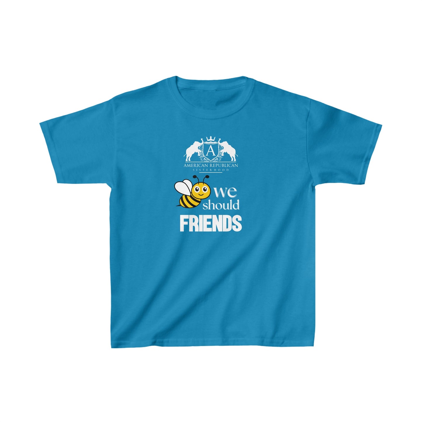 Bee Friends Girl's Tshirt (ARS - Cartoon Logo) - Sweet Baby Jeez Teez
