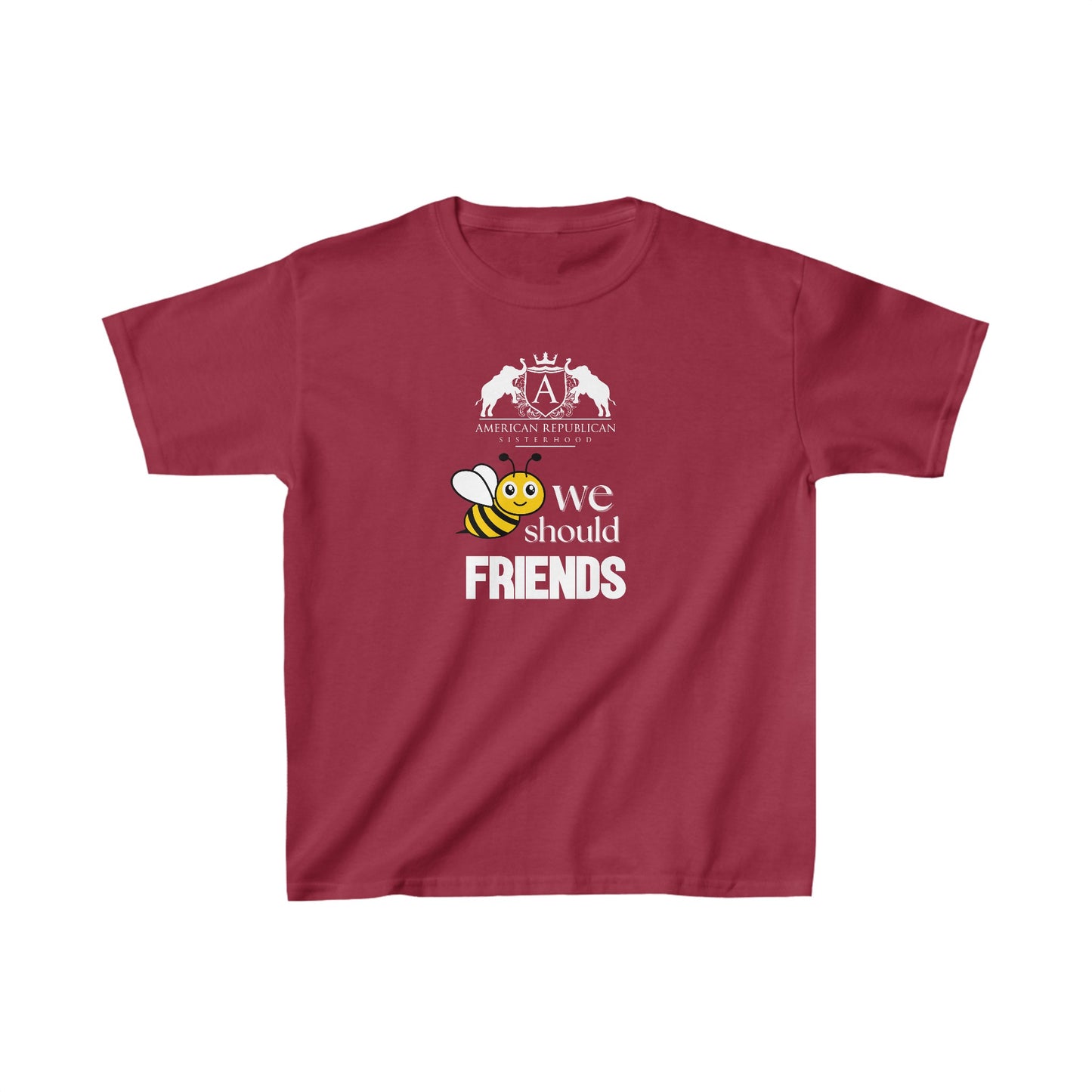 Bee Friends Girl's Tshirt (ARS - Cartoon Logo) - Sweet Baby Jeez Teez