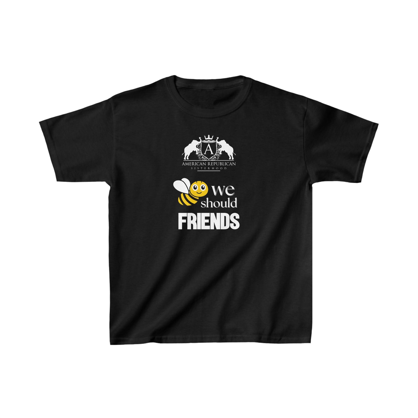 Bee Friends Girl's T-Shirt | Girl's Cartoon Tee | Sweet Baby Jeez Teez