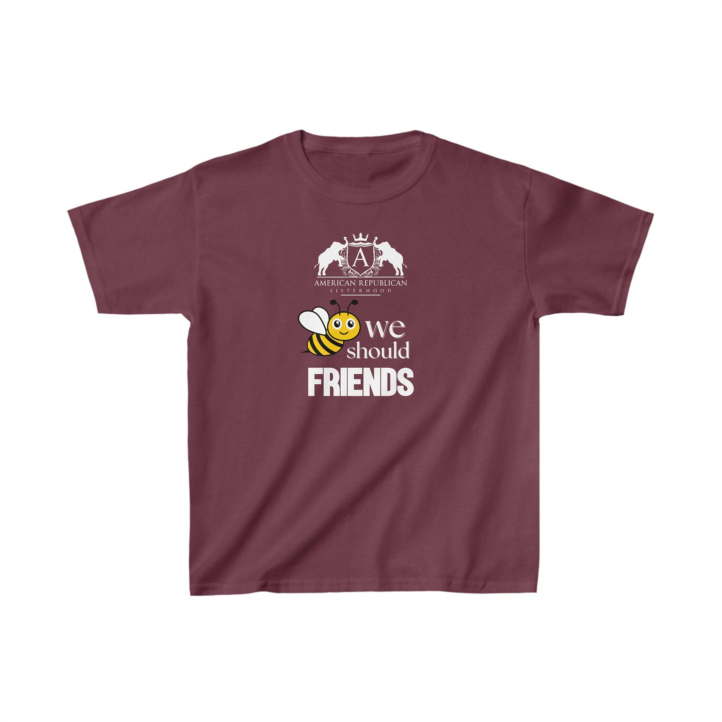 Bee Friends Girl's Tshirt (ARS - Cartoon Logo) - Sweet Baby Jeez Teez
