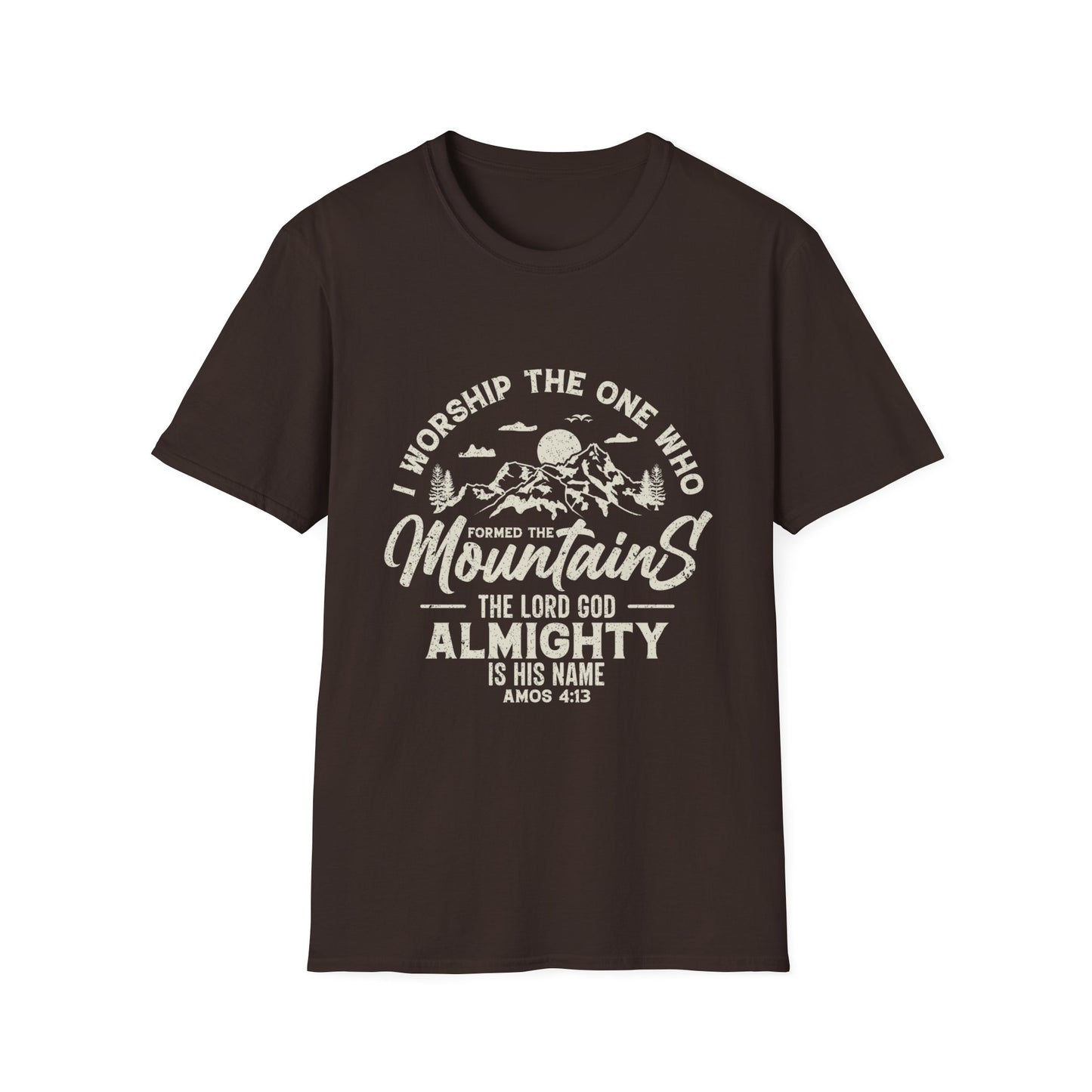 Mountains Men's Tshirt (Tan Logo)