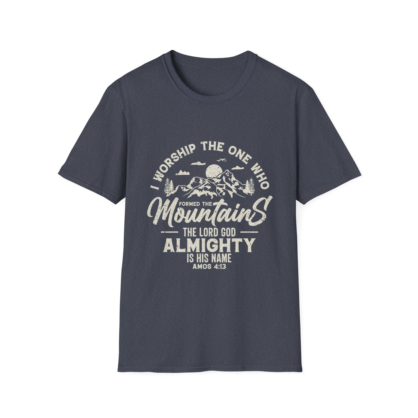 Mountains Men's Tshirt (Tan Logo)