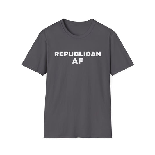 Republican AF Men's Tshirt (White Logo) - Sweet Baby Jeez Teez