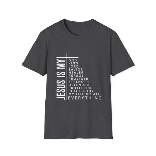 Jesus is My Women's Relaxed/Plus Tshirt (White Logo) - Sweet Baby Jeez Teez