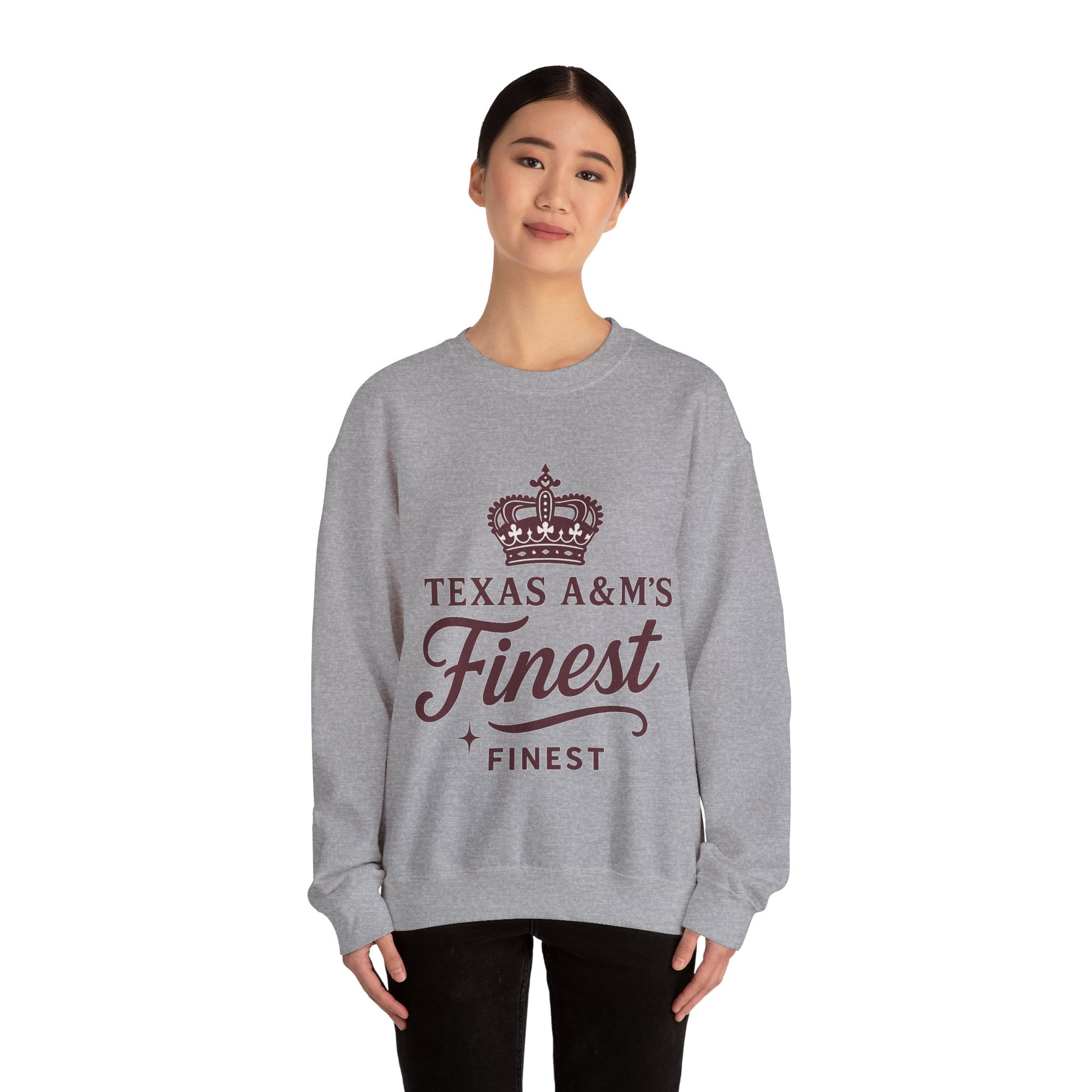 Texas A&M's Finest Crewneck Unisex Sweatshirt (Logo 1) - Sweet Baby Jeez Teez