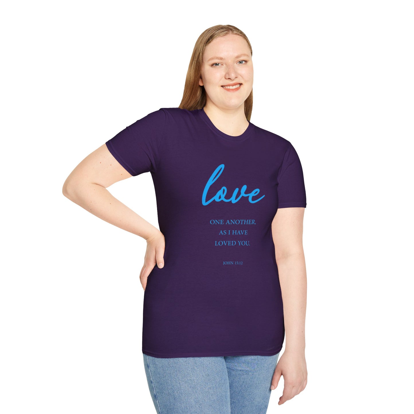 Love Women's Relaxed/Plus Tshirt (Aqua Logo) - Sweet Baby Jeez Teez