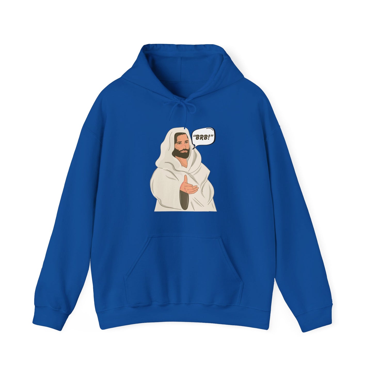 Be Right Back Men's Hoodie (Cartoon Logo) - Sweet Baby Jeez Teez