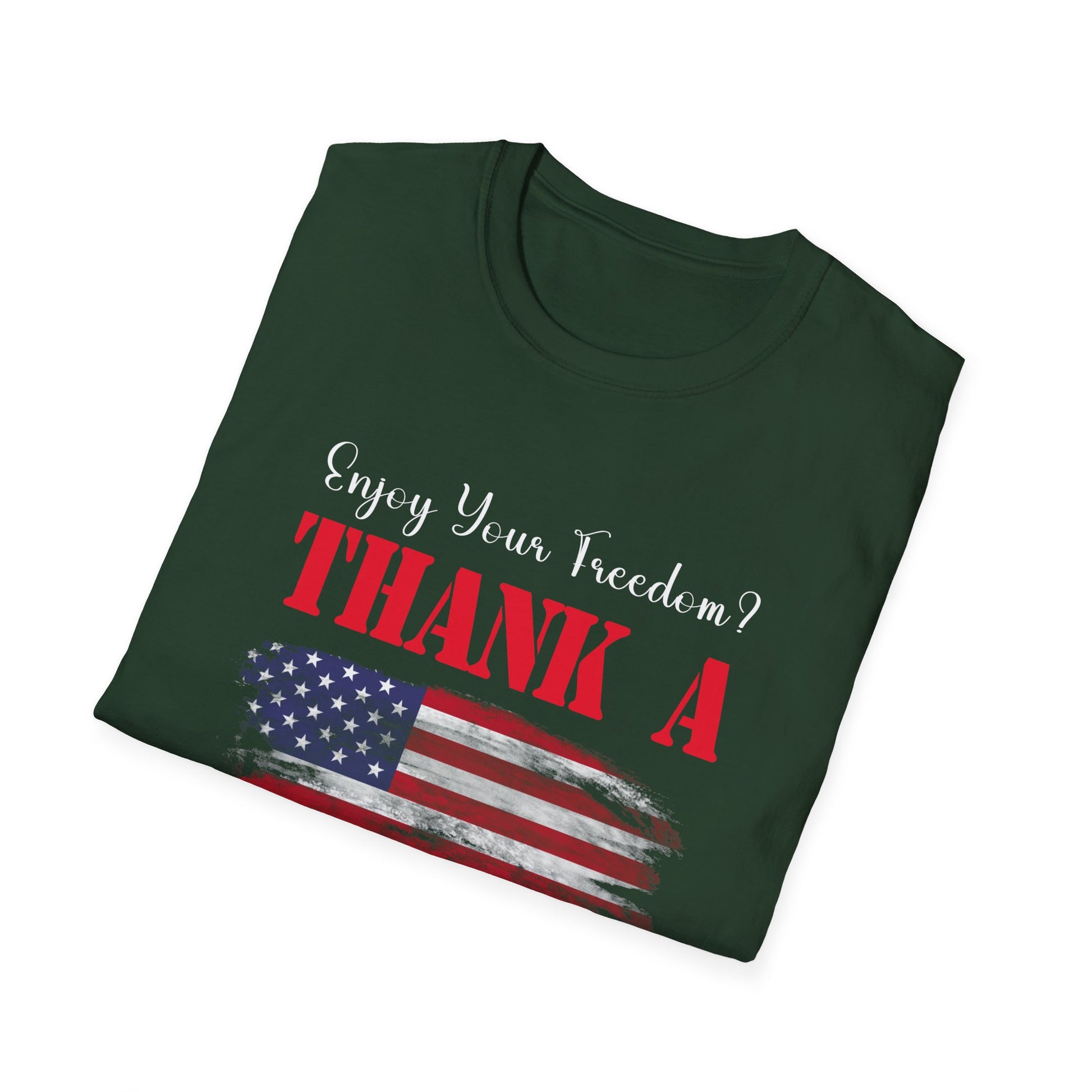 Enjoy Your Freedom Men's Tshirt (MM Color Logo) - Sweet Baby Jeez Teez