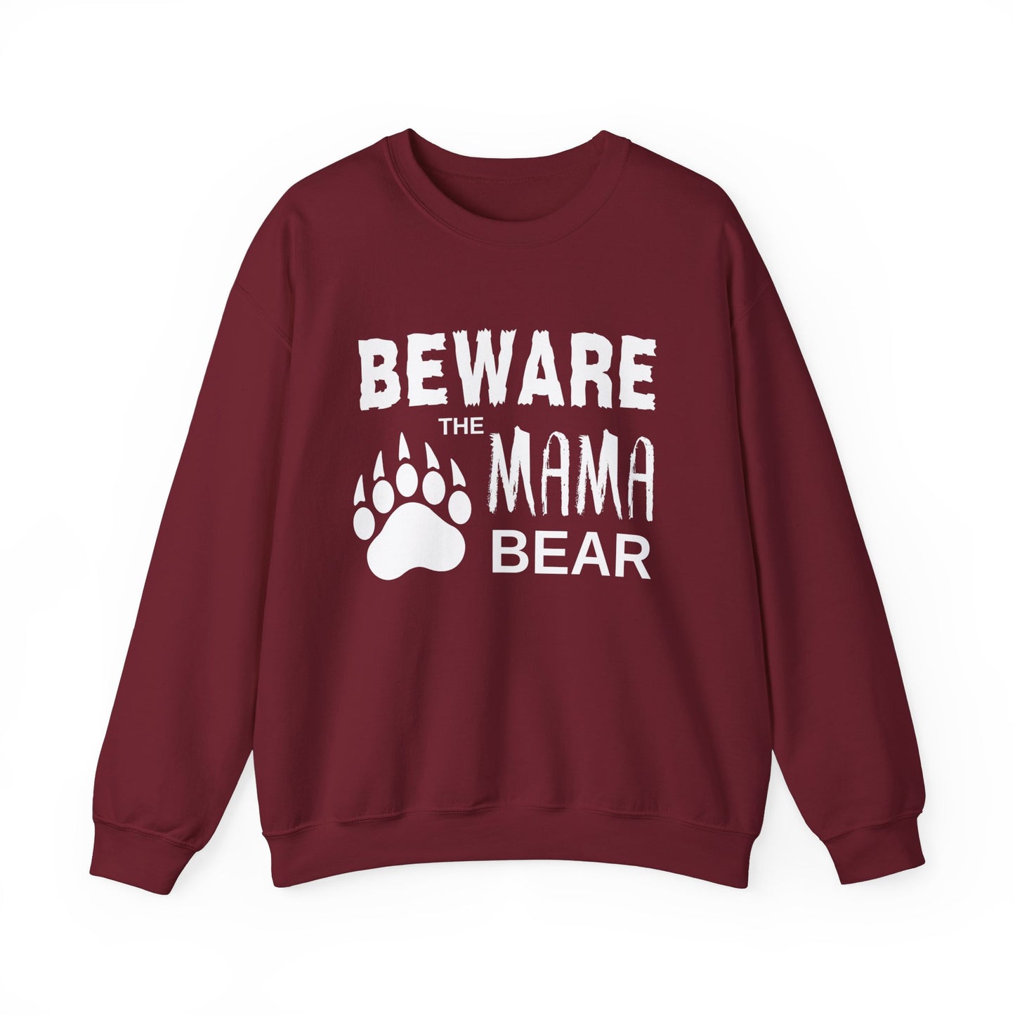 Mama Bear Women's Relaxed Sweatshirt (White Logo) - Sweet Baby Jeez Teez