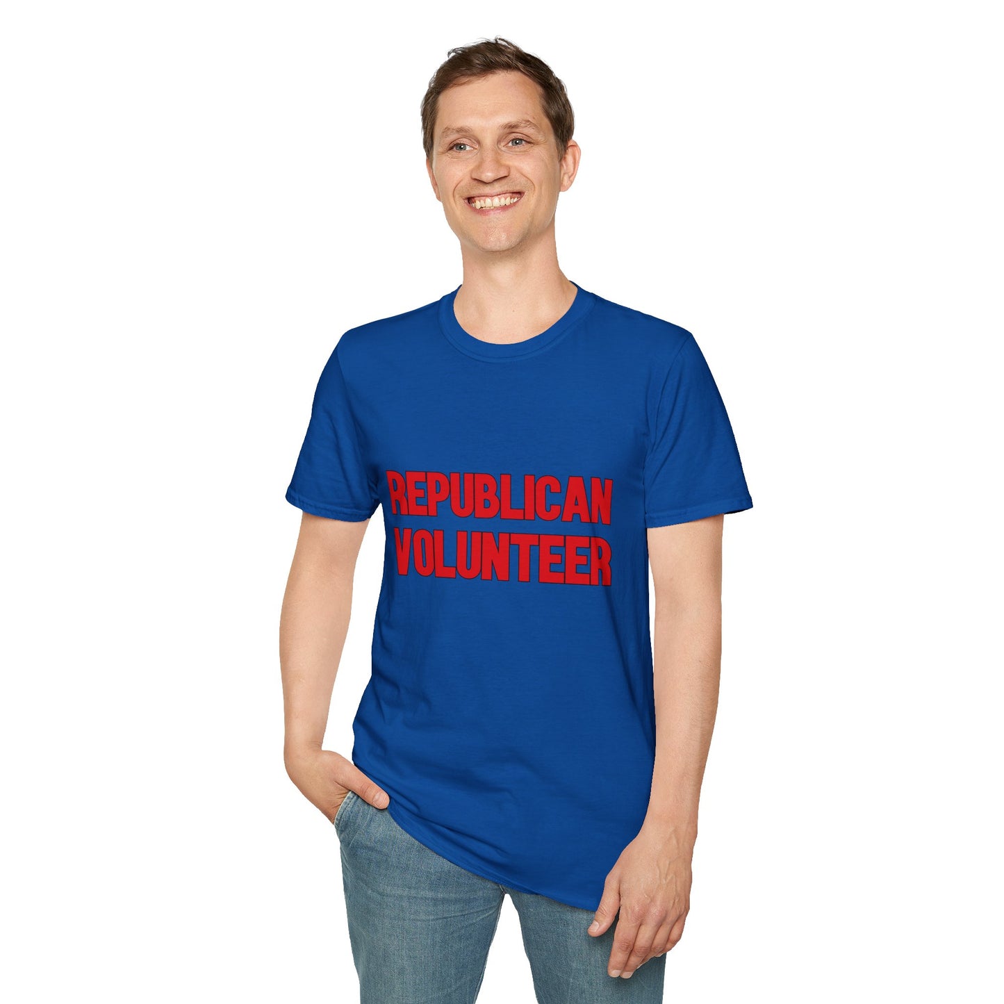 Republican Volunteer Unisex Tshirt (Red Logo) - Sweet Baby Jeez Teez