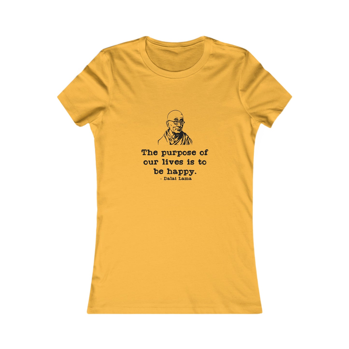Purpose of Life Womens Fitted Tshirt (IW Black Logo) - Sweet Baby Jeez Teez