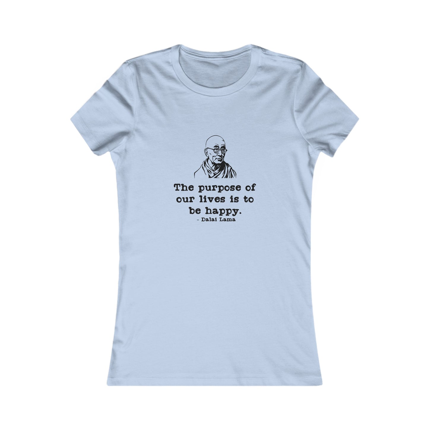 Purpose of Life Womens Fitted Tshirt (IW Black Logo) - Sweet Baby Jeez Teez