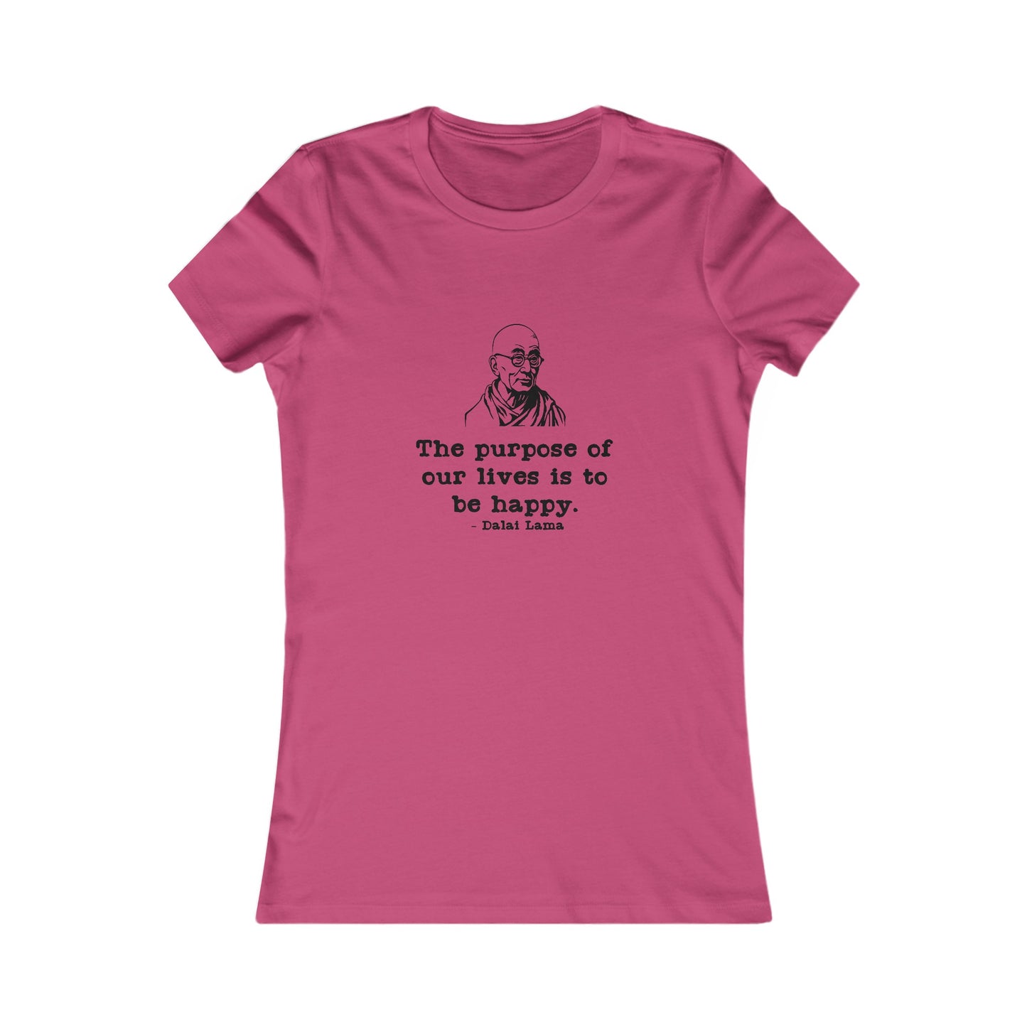 Purpose of Life Womens Fitted Tshirt (IW Black Logo) - Sweet Baby Jeez Teez