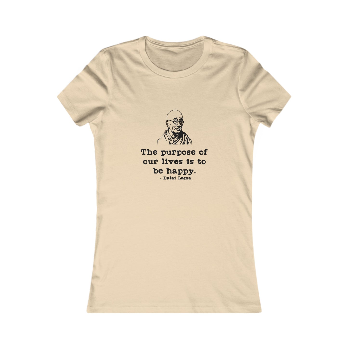 Purpose of Life Womens Fitted Tshirt (IW Black Logo) - Sweet Baby Jeez Teez