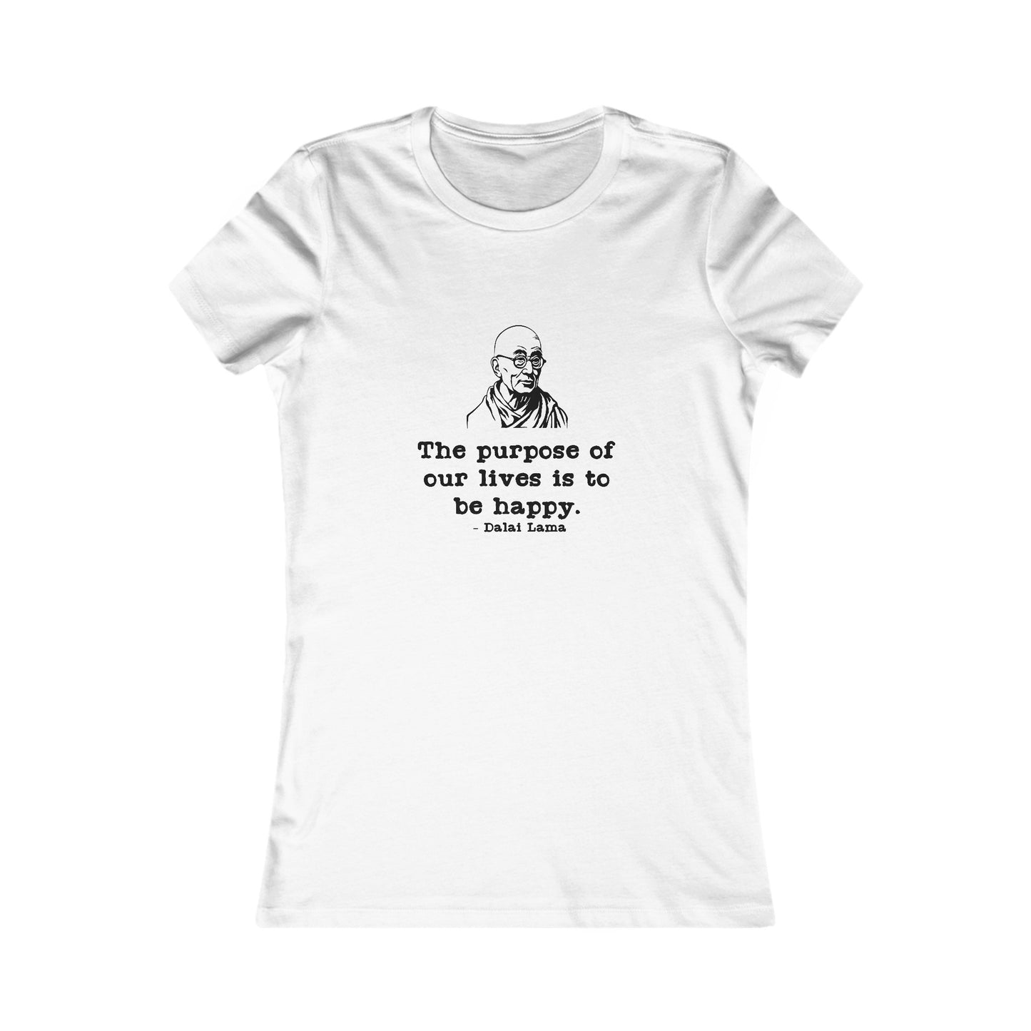 Purpose of Life Womens Fitted Tshirt (IW Black Logo) - Sweet Baby Jeez Teez
