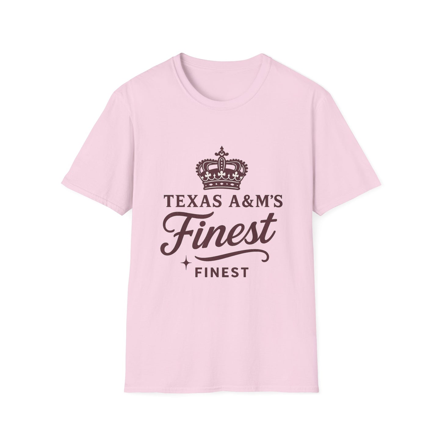 Texas A&M's Finest Unisex Softstyle T-Shirt (Logo 1) - Sweet Baby Jeez Teez