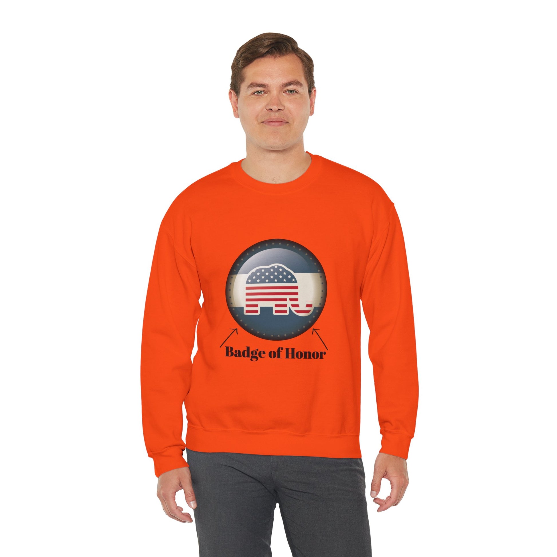 Badge of Honor Men's Sweatshirt - Sweet Baby Jeez Teez