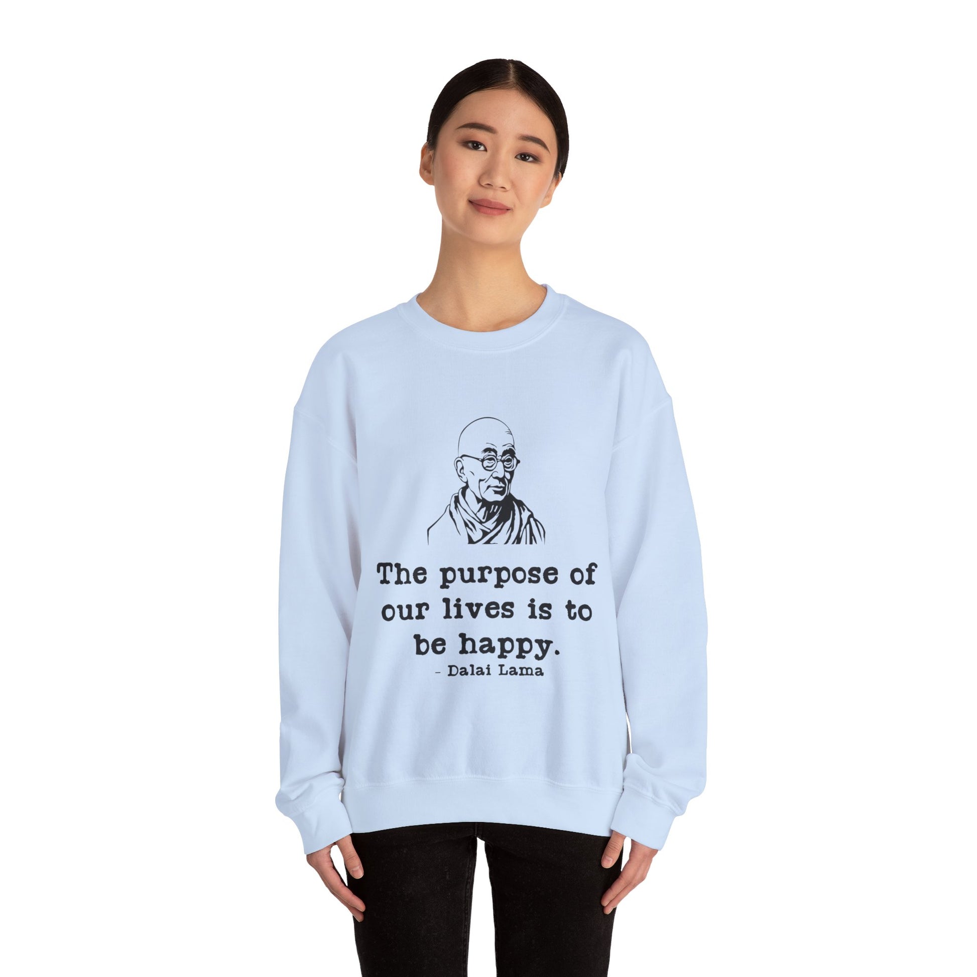 Purpose of Life Men's Sweatshirt (IW Black Logo) - Sweet Baby Jeez Teez