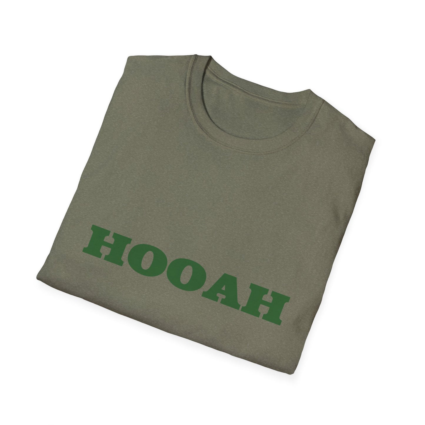 HOOAH (Army) Unisex Tshirt (MM Army Green Logo) - Sweet Baby Jeez Teez