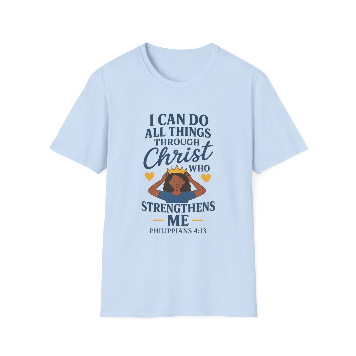 "I Can Do All Things Through Christ" Women's Relaxed Softstyle Tshirt