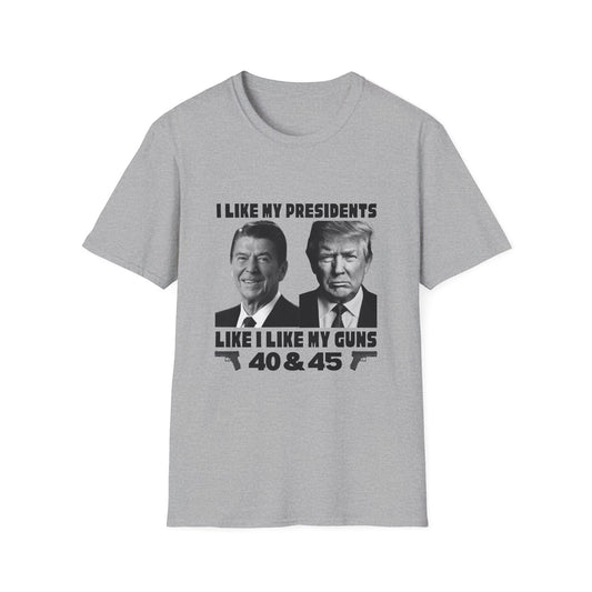 I Like My Presidents Men's Tshirt (Black Logo)