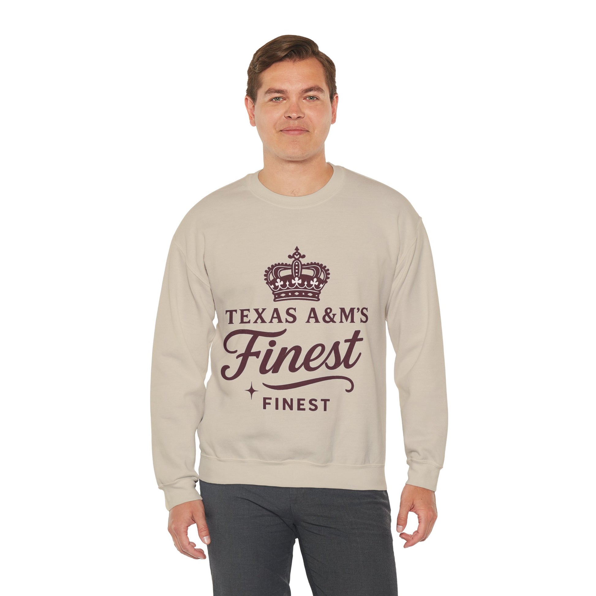 Texas A&M's Finest Crewneck Unisex Sweatshirt (Logo 1) - Sweet Baby Jeez Teez