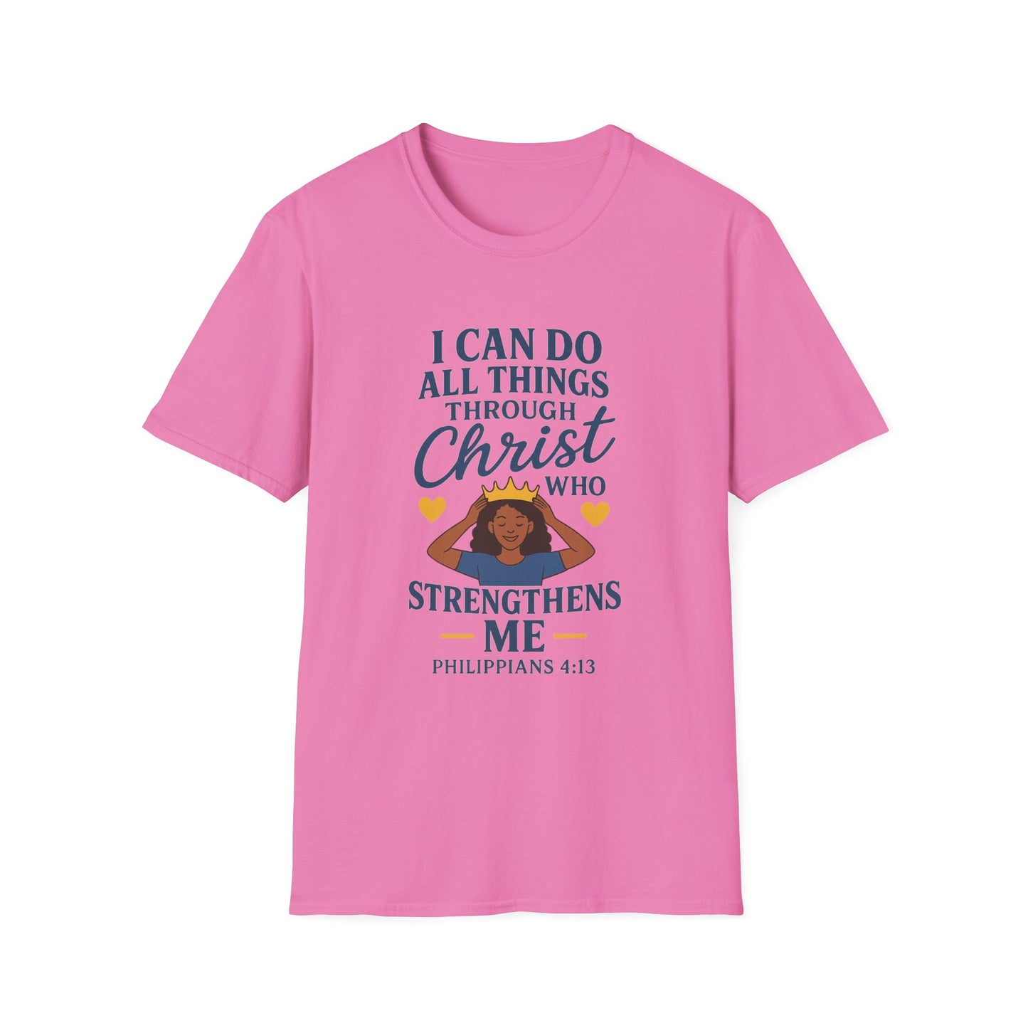 "I Can Do All Things Through Christ" Women's Relaxed Softstyle Tshirt