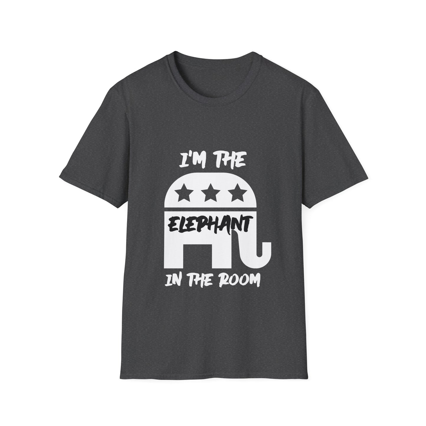 Elephant Men's Tshirt (White/Black Logo) - Sweet Baby Jeez Teez