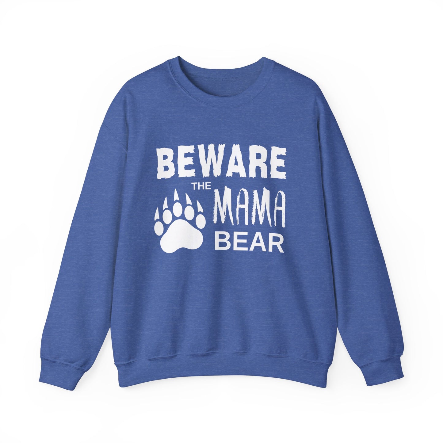Mama Bear Women's Relaxed Sweatshirt (White Logo) - Sweet Baby Jeez Teez