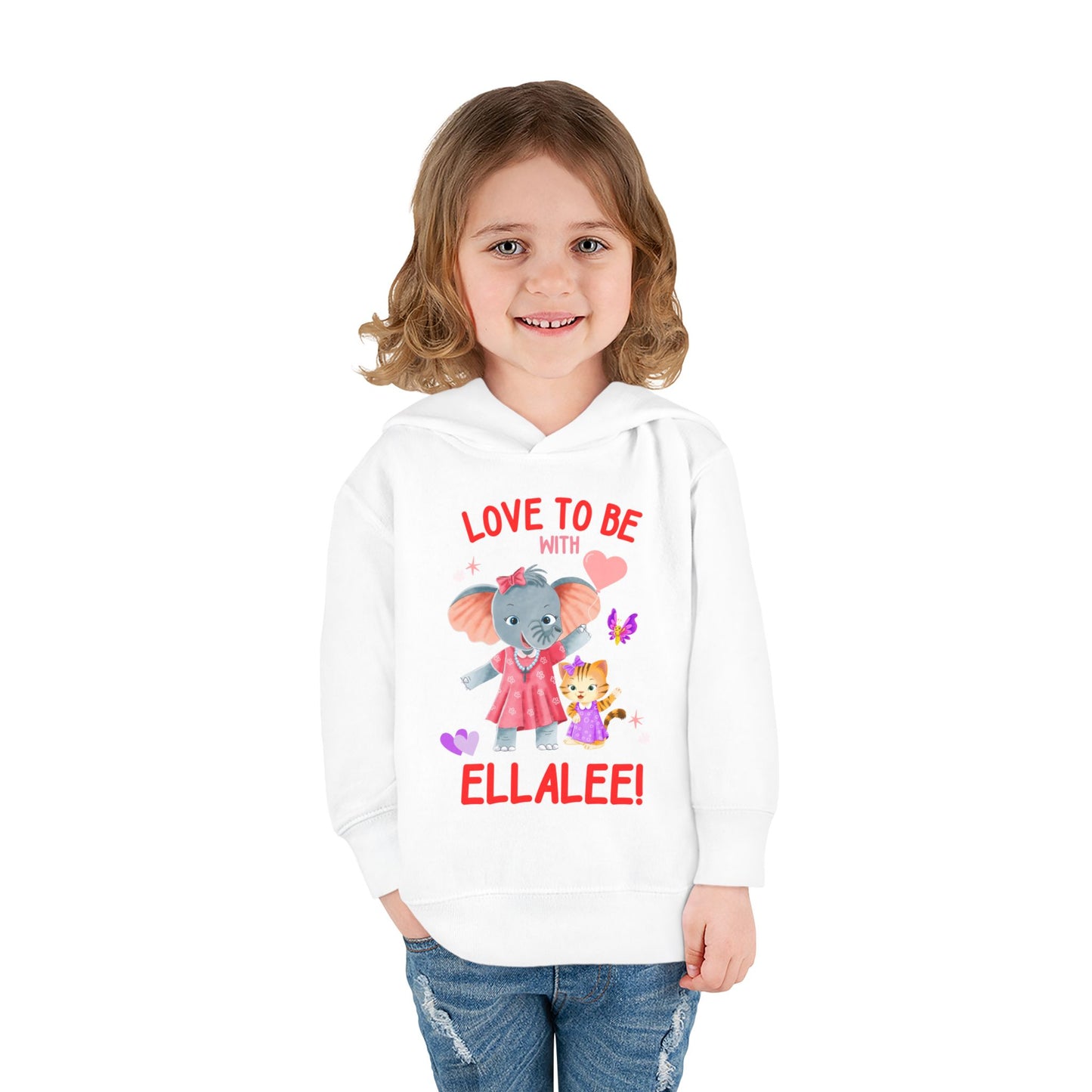 Ellalee the Elephant (TM), Love to be with Ellalee Toddler Hoodie