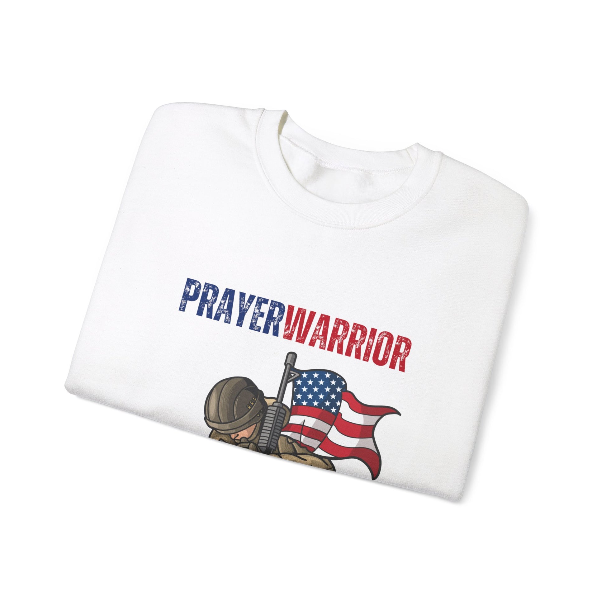 Prayer Warrior Soldier Men's Sweatshirt - Sweet Baby Jeez Teez