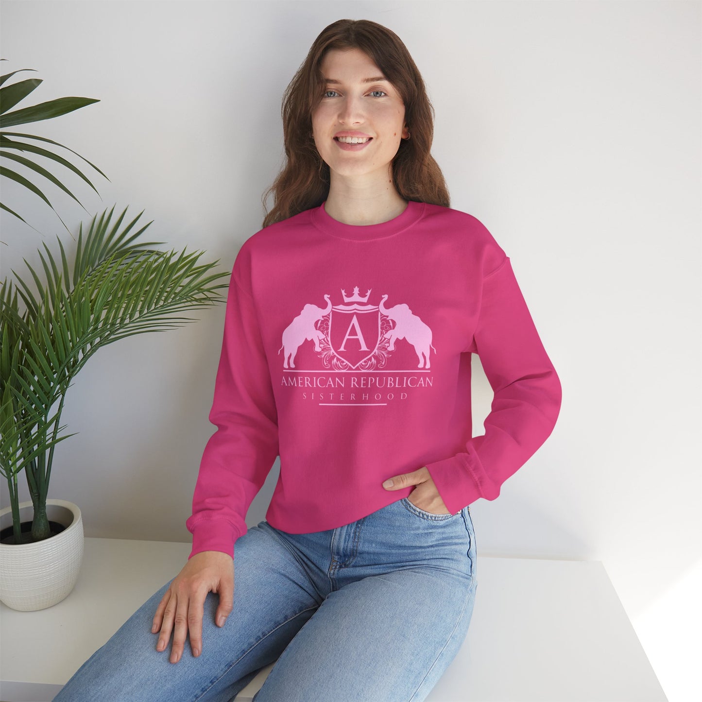 ARS Light Pink Logo Women's Sweatshirt - Sweet Baby Jeez Teez