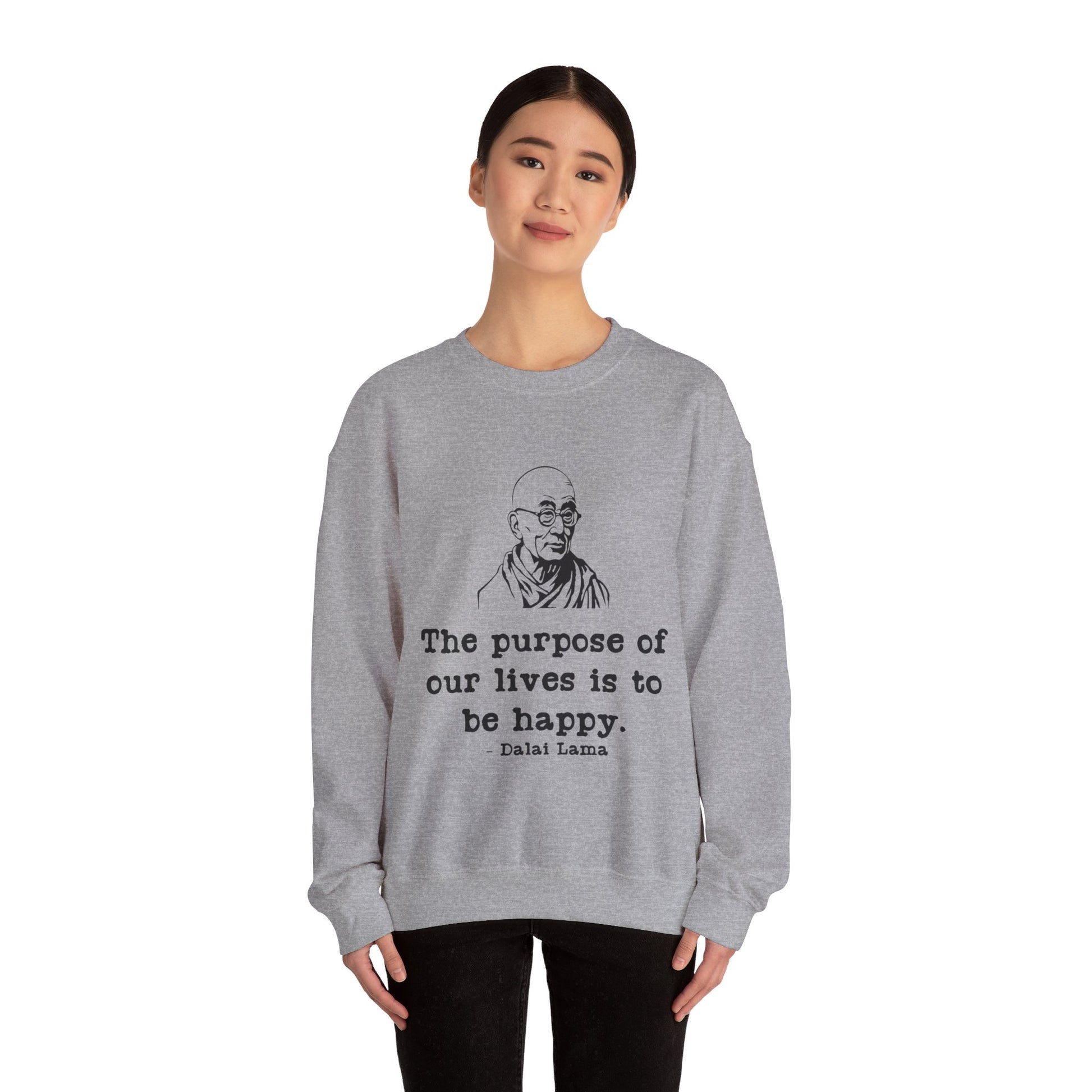 Purpose of Life Men's Sweatshirt (IW Black Logo) - Sweet Baby Jeez Teez