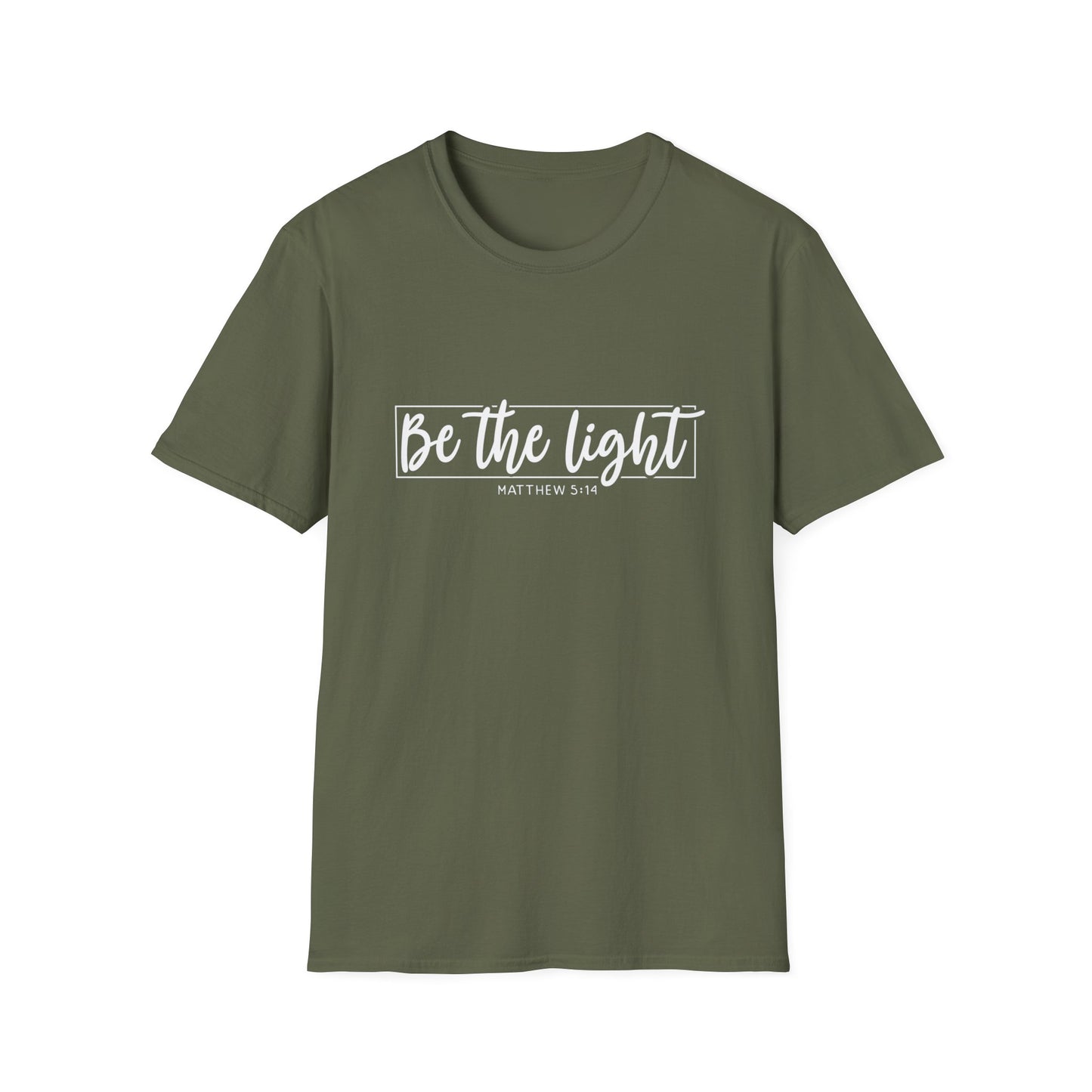 Be the Light Womens Relaxed/Plus Tshirt (White Logo) - Sweet Baby Jeez Teez